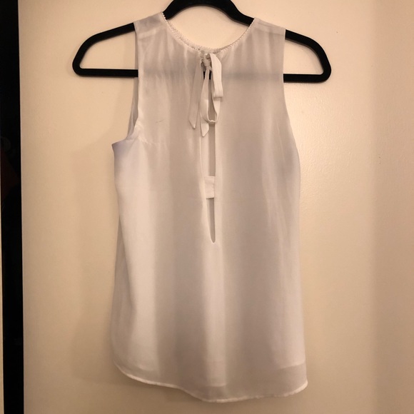 White Flowy Tank Top - Picture 2 of 2
